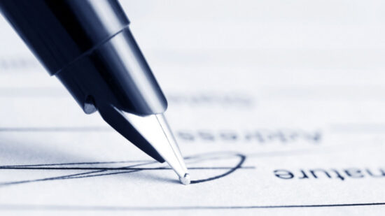 signed settlement contract agreement Shutterstock_105490796